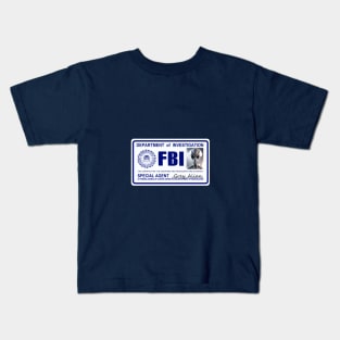 Alien FBI Credentials Kids T-Shirt